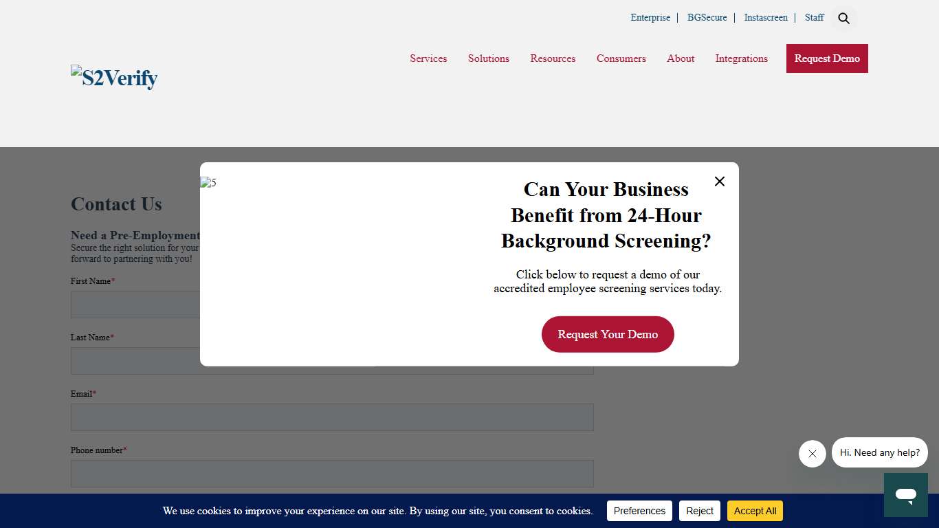 Contact S2Verify to Learn More